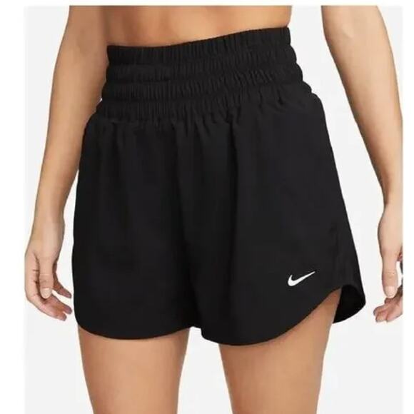 Nike Pants - NIKE One Ultra High 3 Brief-Lined Shorts - Black - Size: XS